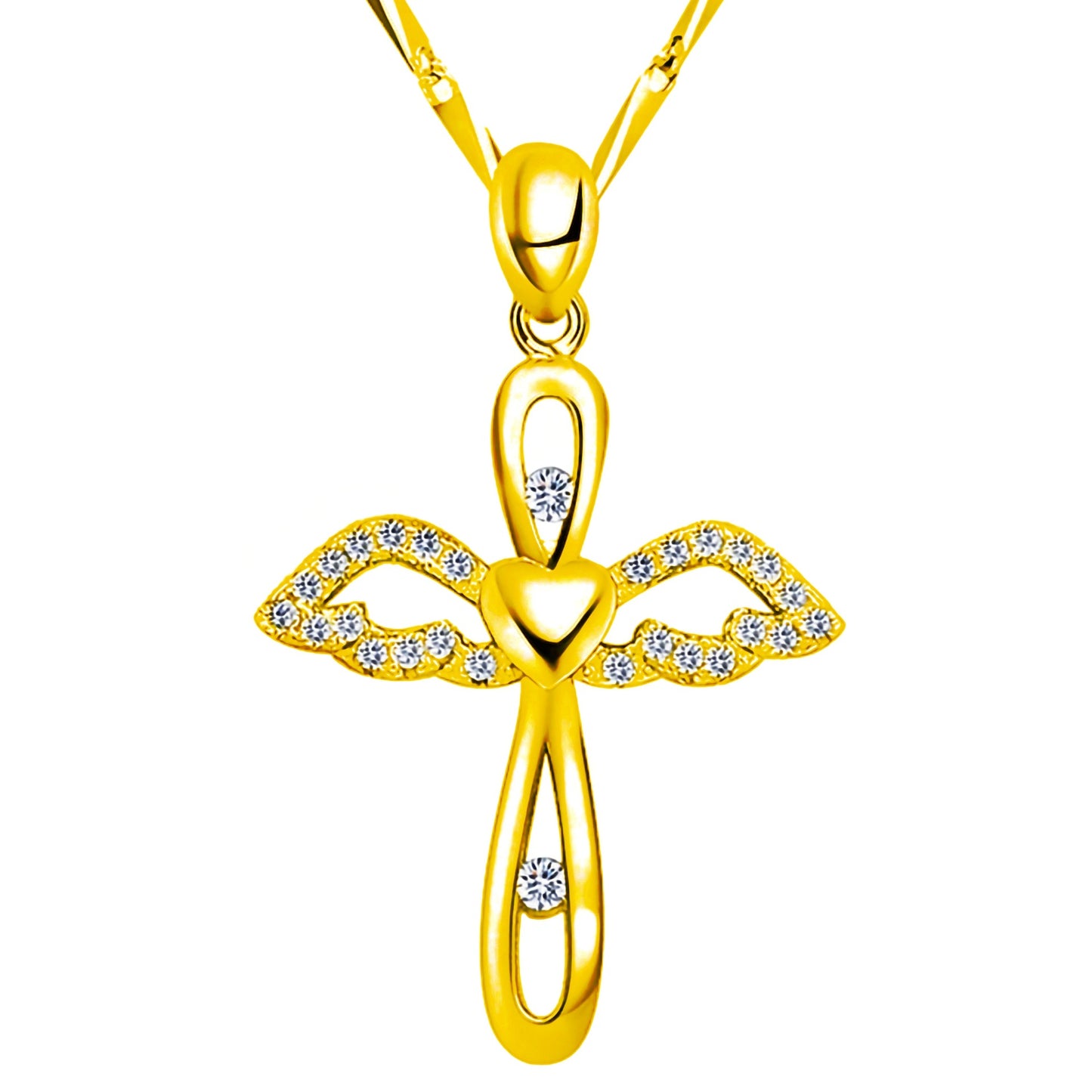 Chain Sier Plated Cross Female Jewelry Pendants