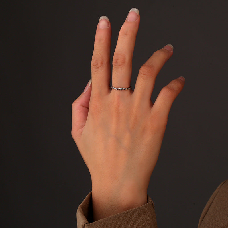 Entire Sterling Sier Female Simple Small Rings