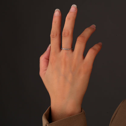 Entire Sterling Sier Female Simple Small Rings