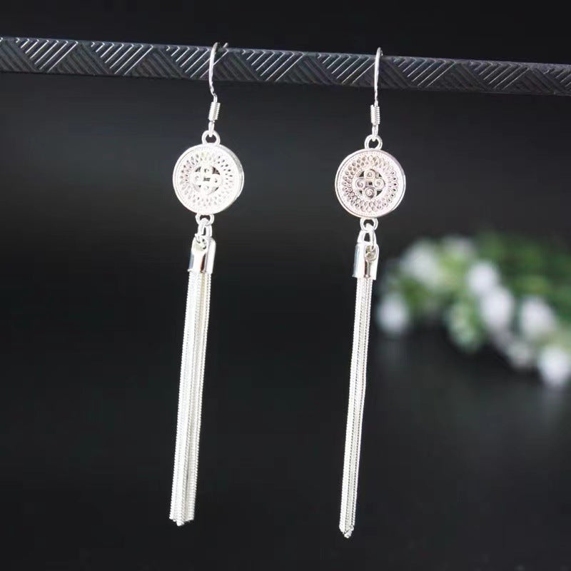 Summer Bohemian Tribe Ethnic Style Long Earrings