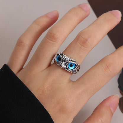 Inlaid Zircon Winding Simulated Snakes Female Niche Design Rings