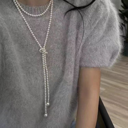 Pearl Summer Minority Beaded Sweater Chain Necklaces