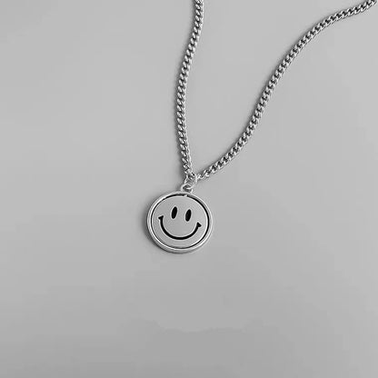 Women's & Men's Smiley Hip Hop Flip Expression Artistic Necklaces
