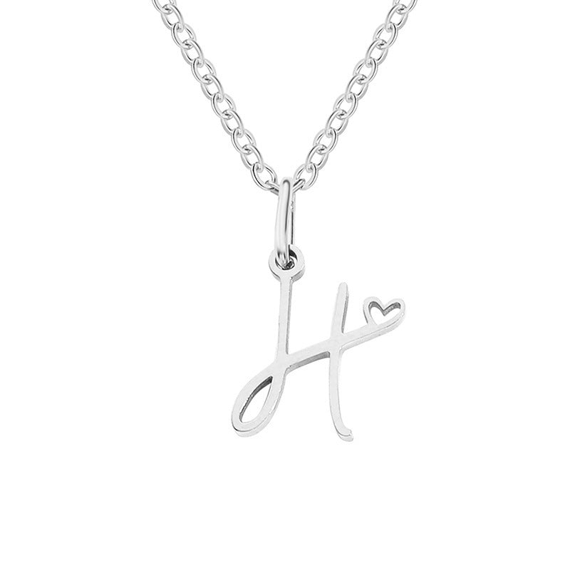 Letter Female Personalized Minority Clavicle Chain Pendants