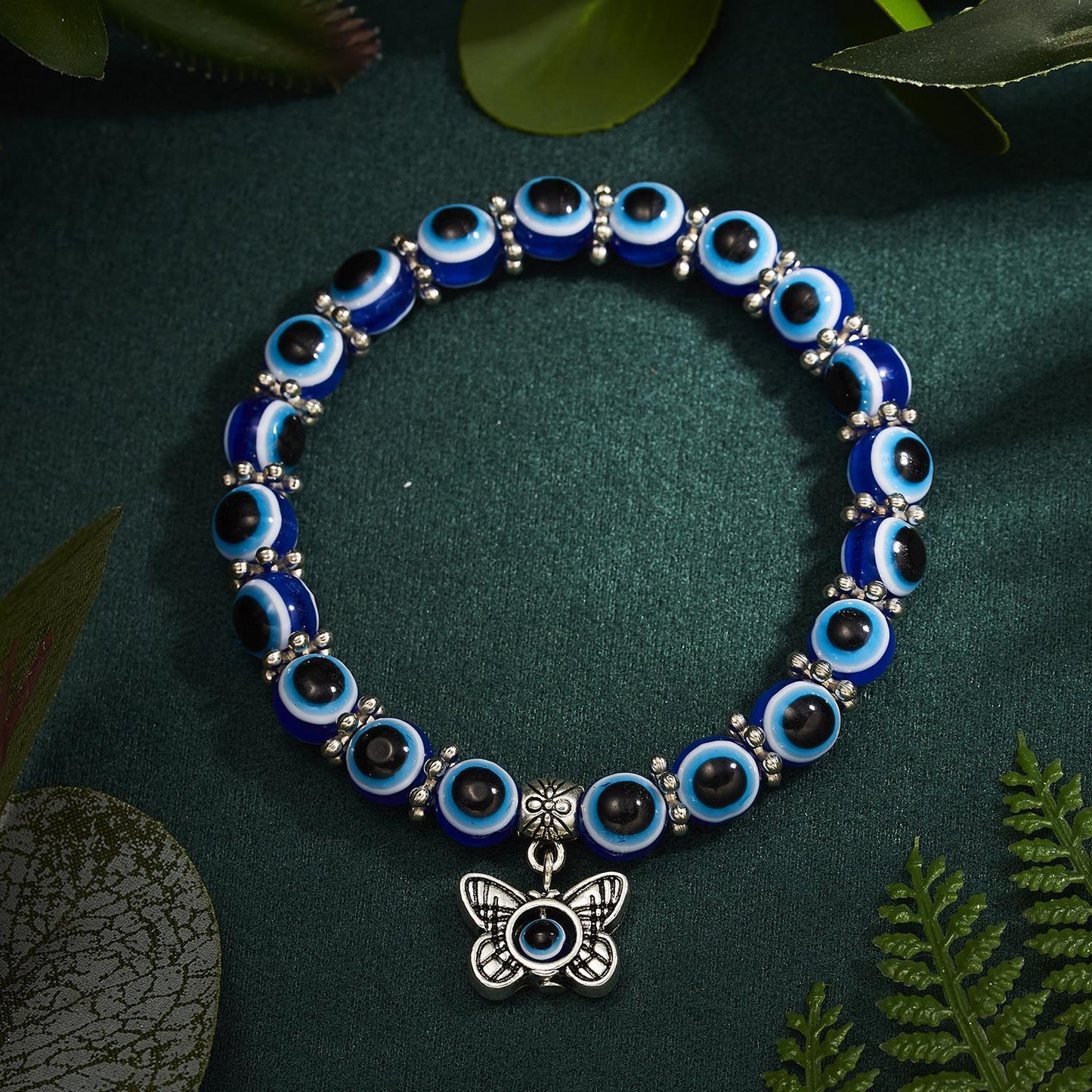 Fashion Butterfly Turtle Blue Eyes Beaded Bracelets