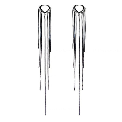 Cool Style Temperament Long Fringe Trendy Earrings