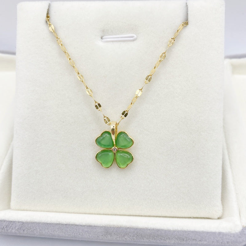 Plated Gold Korean Style Sweet Simple Necklaces