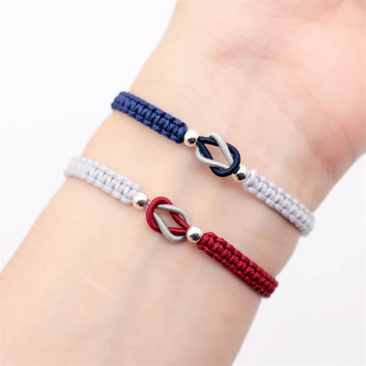 Women's & Men's Mo Red Rope One Pair Couple Valentine's Bracelets