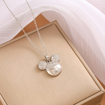 Steel Female Devil's Eye Niche Light Necklaces