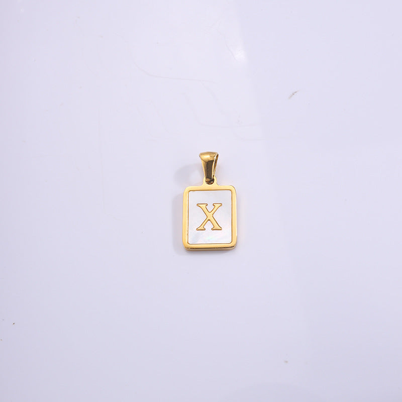 Fashion Real Gold Plated Letter Female Pendants