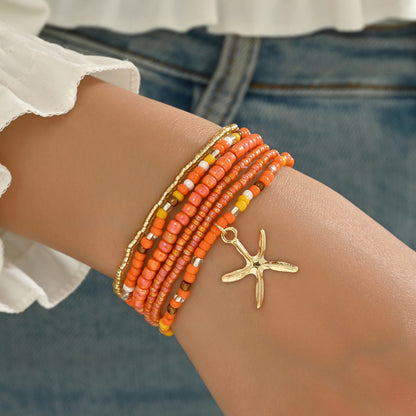 Bohemian Summer Dopamine Starfish Beads Beach Bracelets