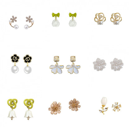 Fresh Simple Flower Light Luxury Fashion Earrings