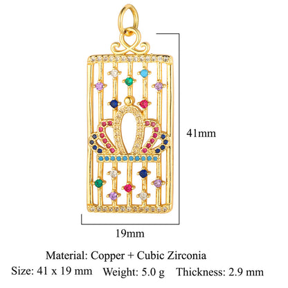 Palm Eyes Face Crown Snake Star Butterfly Rectangle Pendants