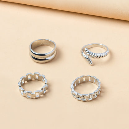 Women's Simple Personality Snake Retro Fashion Knuckle Rings
