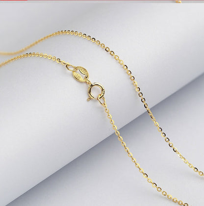 Sterling Sier Cross Chain Clavicle Electroplated Necklaces