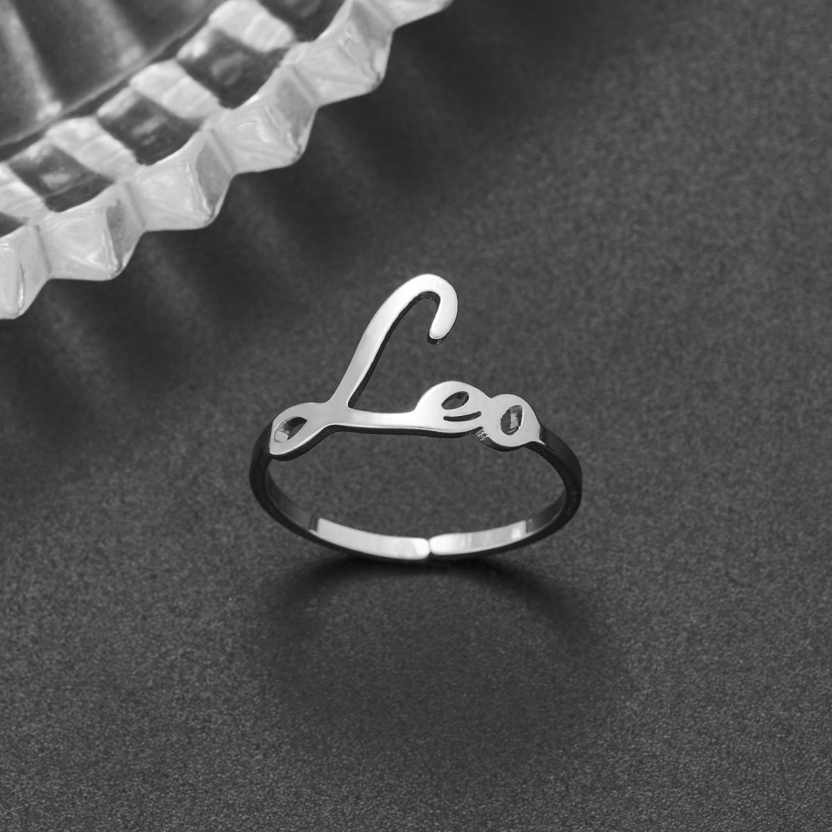 Stainless Steel Jewelry Personalized Simple Twee Rings