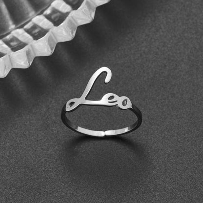 Stainless Steel Jewelry Personalized Simple Twee Rings