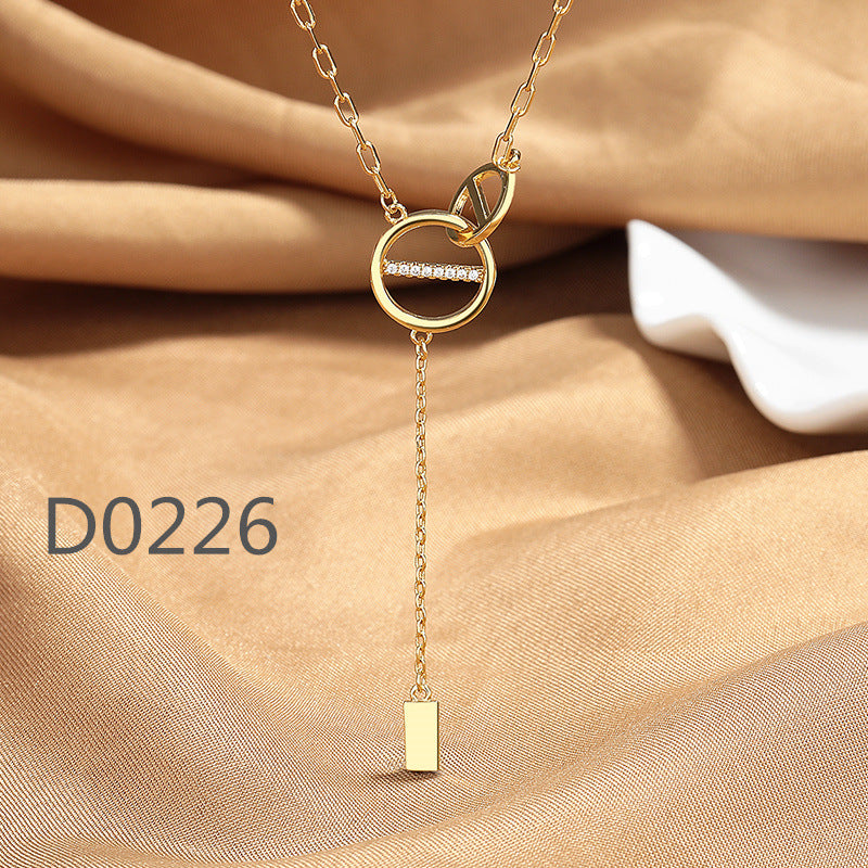 Women's Fashionable Light Luxury Couple High-grade Niche Unique Clavicle Necklaces