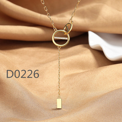 Women's Fashionable Light Luxury Couple High-grade Niche Unique Clavicle Necklaces