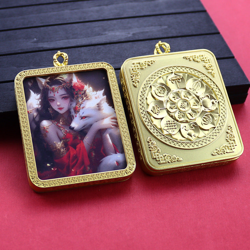 Ethnic Style Golden Fox Previous Life Pendants