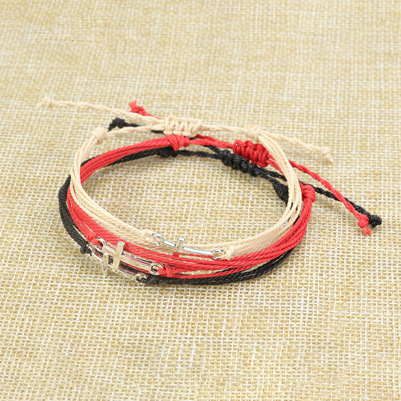 Women's & Men's Woven Waterproof Friendship Carrying Strap Couple Bracelets