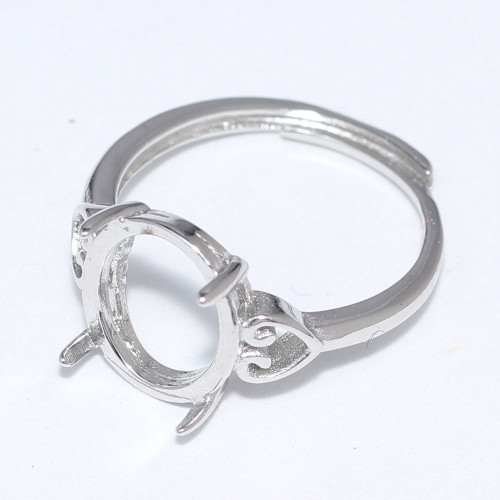Frame Open Mouth Autumn Copper Alloy Electroplating Sier Rings