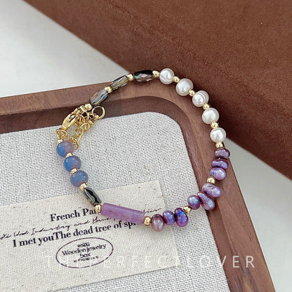 Natural Stone Shell Crystal Pearl Fashion Bracelets