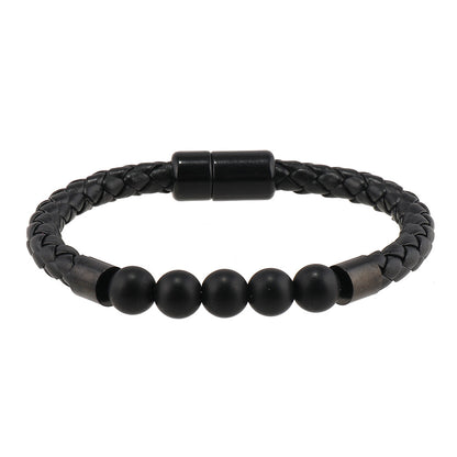 Men's Natural Stone Magnetic Buckle Trendy Simple Bracelets