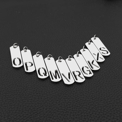 Fashion Titanium Steel Square Hip Hop Pendants