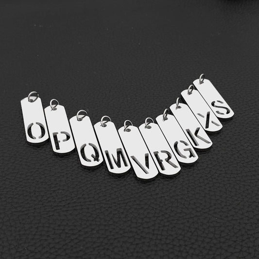 Fashion Titanium Steel Square Hip Hop Pendants