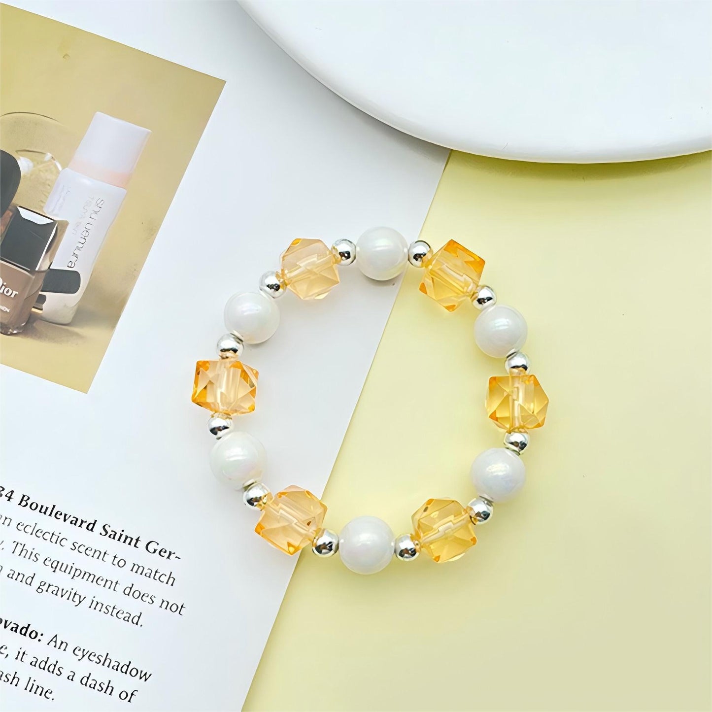 High-grade Large Pearl Crystal Irregular Accessories Bracelets