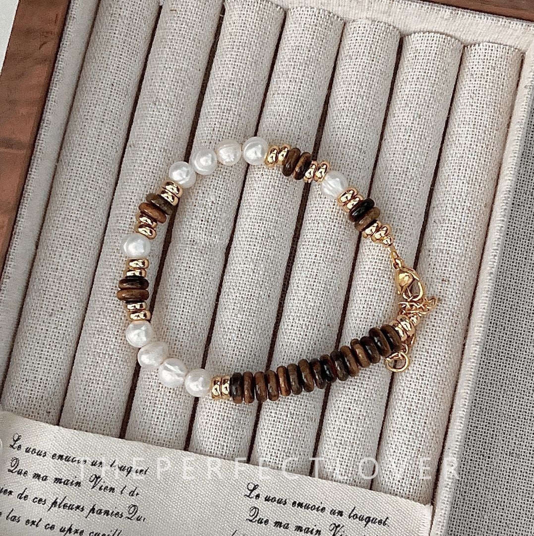 Natural Stone Shell Crystal Pearl Fashion Bracelets