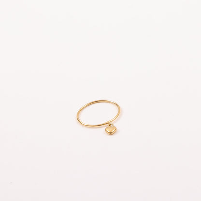 Movable Peach Heart Titanium Steel Gold Bracelets