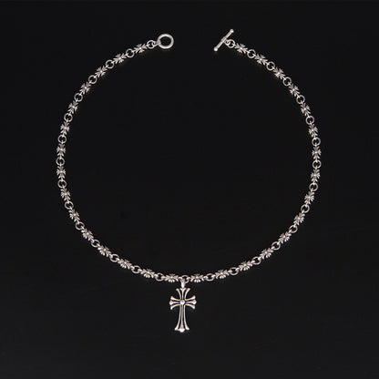 Women's & Men's Cross Ornament Punk Retro Personality Casting Necklaces