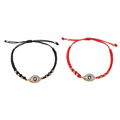 Elegant Devil's Eye Hand-woven Couple Tide Bracelets