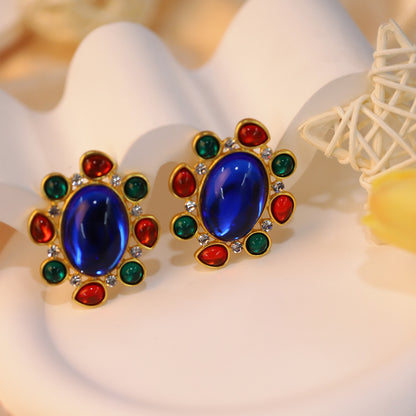 Women's Palace Style Niche High-grade Vintage Ornament Earrings