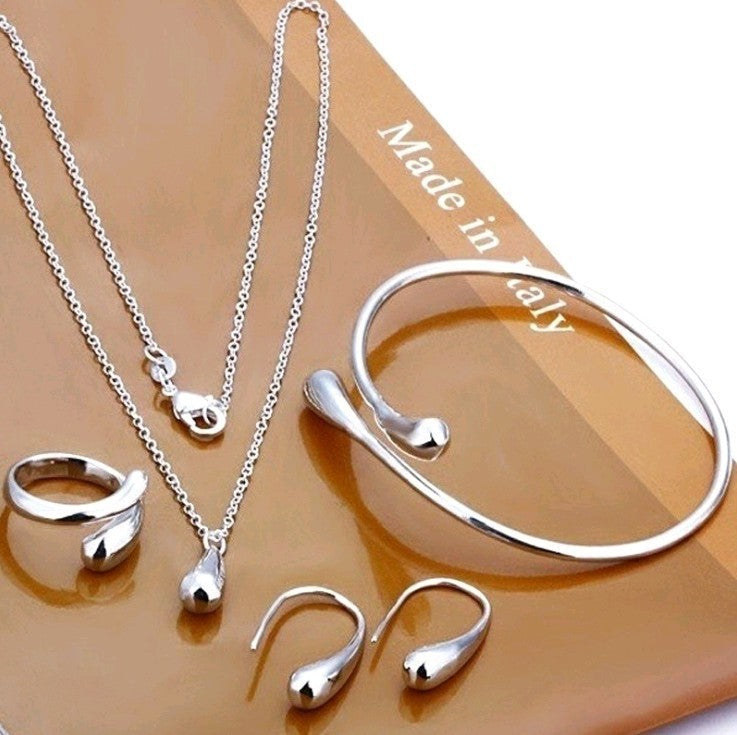 Environmental Protection Material Water Drop Set Necklaces