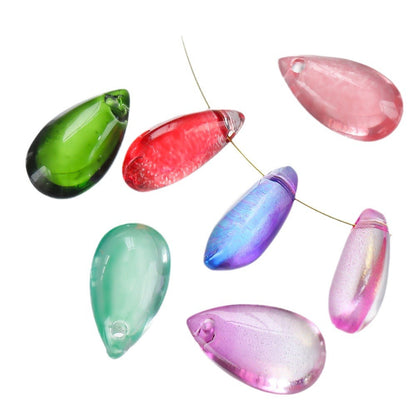 Glass Water Drop Colorful Beads Handmade Pendants