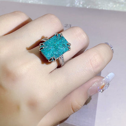 Flower Gemstone Fashion Cubic Zirconia Stone Engagement Rings