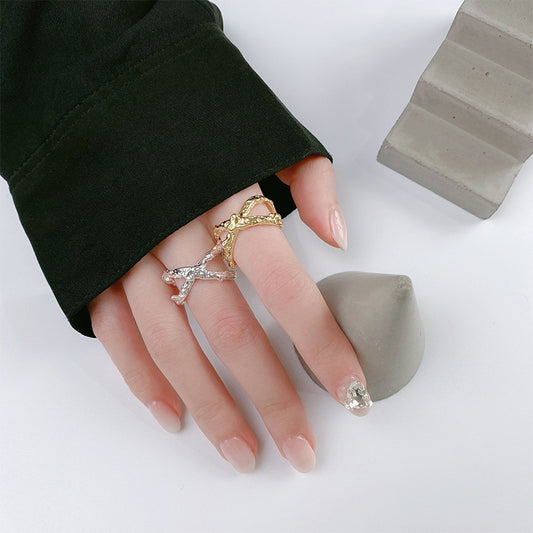 Thorns Cross Temperament Unique Design Irregular Rings