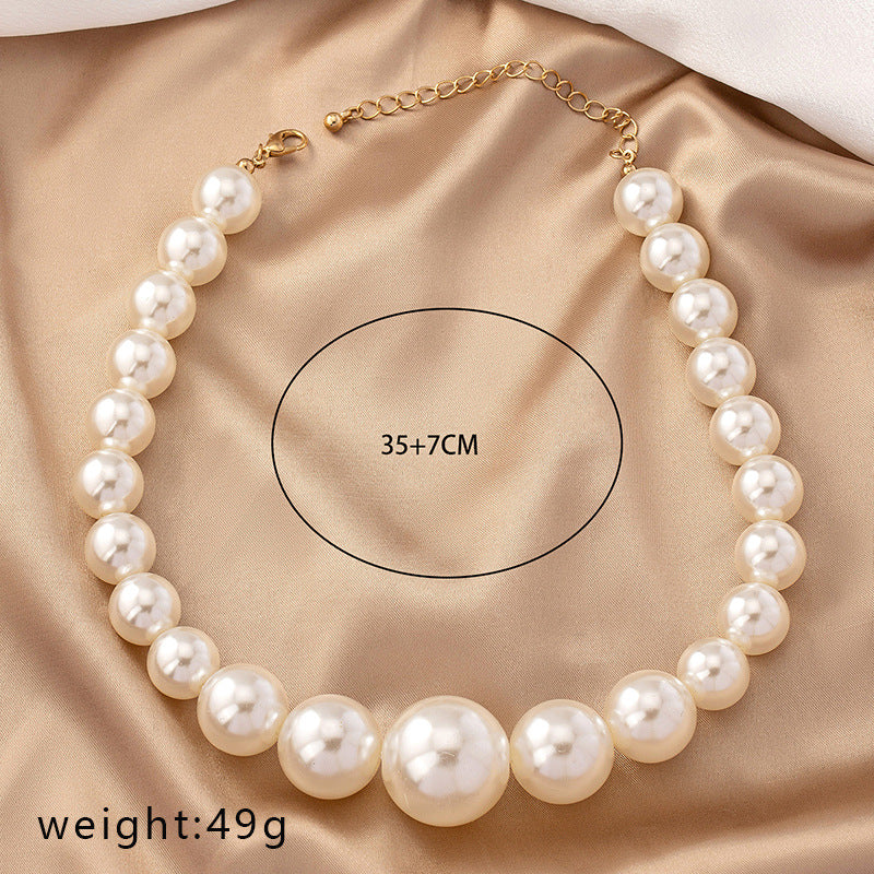 Women's Style Vintage Court Pearl For Korean Elegant Necklaces