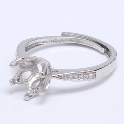 Frame Open Mouth Autumn Copper Alloy Electroplating Sier Rings
