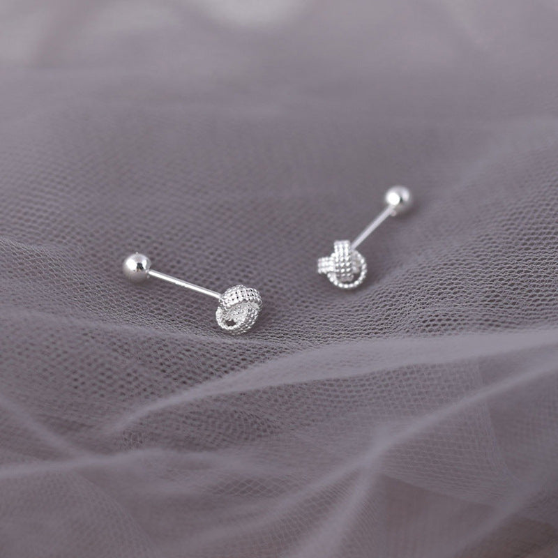 Luxury Knot Screw Elegant Bends Hitches Earrings