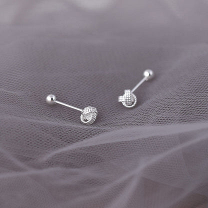 Luxury Knot Screw Elegant Bends Hitches Earrings