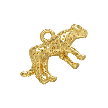 Gold Three-dimensional Cheetah Niche Hip Hop Ear Pendants