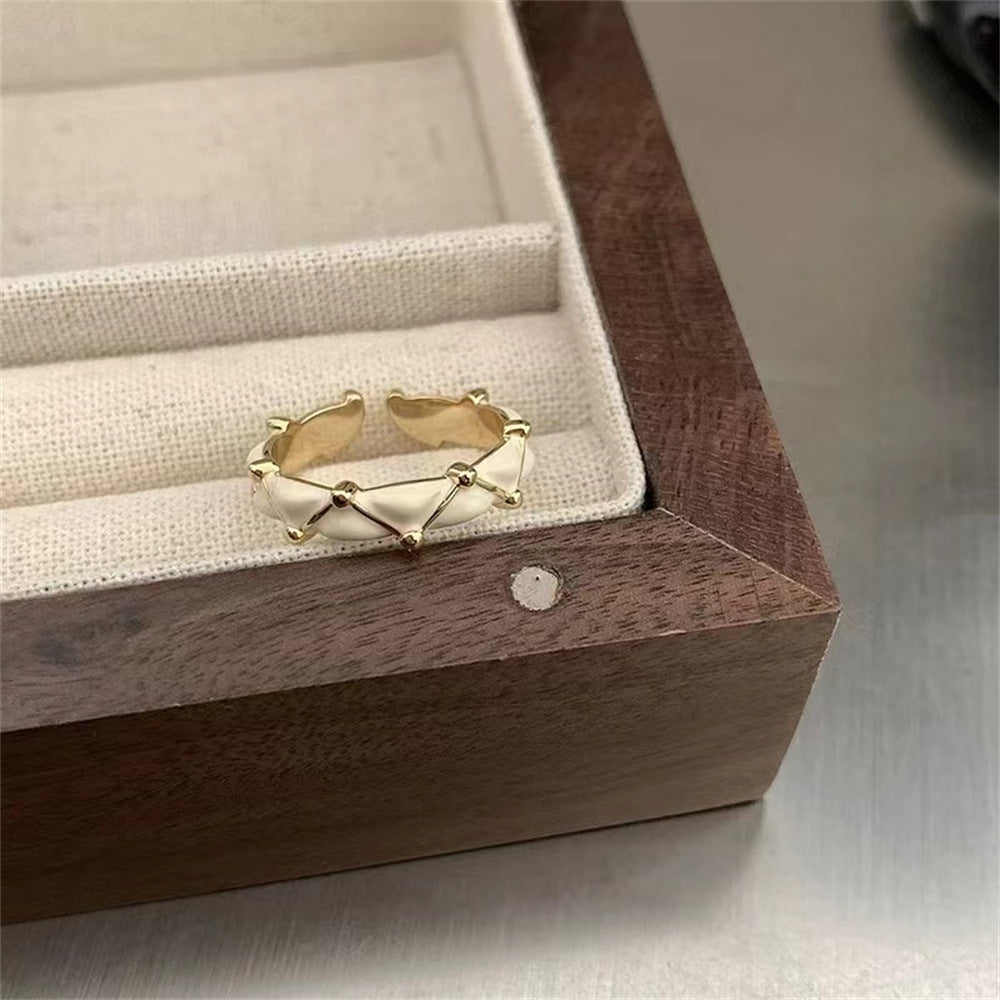 Glazed Butterfly Female Western Style Design High Sense Unique Rings