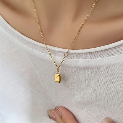 Titanium Steel Female Compact Mini Clavicle Necklaces