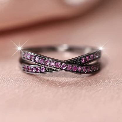 Women's Personalized Popular Fashion Simple X-shaped Cross Rings