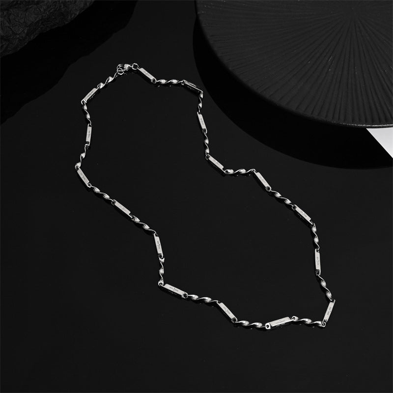 Women's & Men's Mobius Titanium Steel Niche Design Cold Wind Hip Necklaces