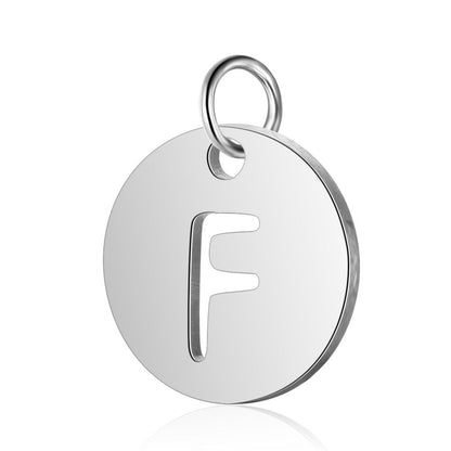 Titanium Steel English Letter Tag Full Set Of Letters Pendants